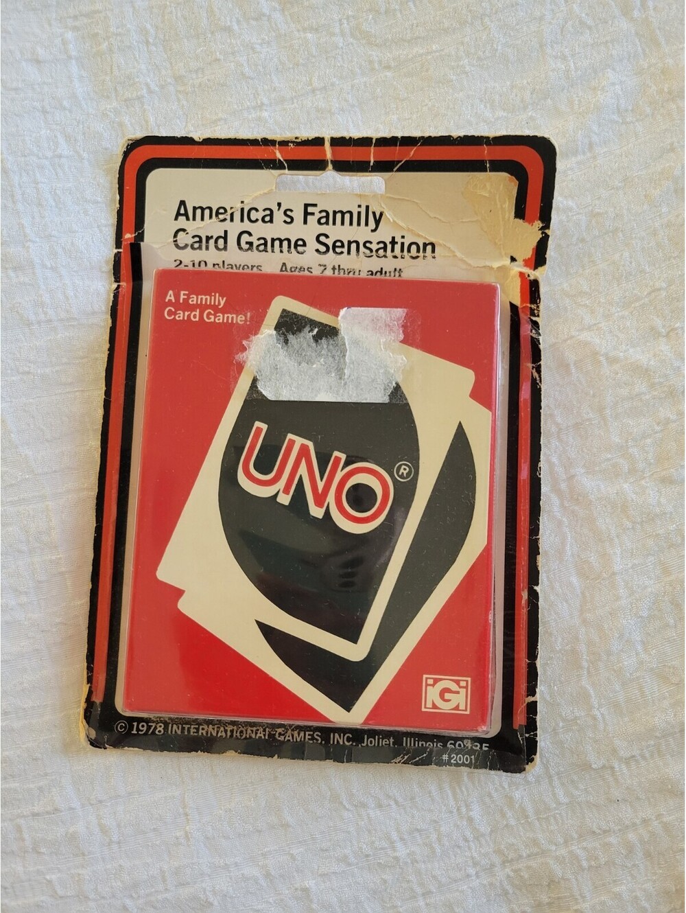 VTG 1978 UNO Card Game in Original Package International Games Inc. NEW NIP